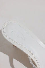 Heeled Sandal in White