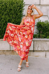 Hula Happiness Midi In Aurora Red