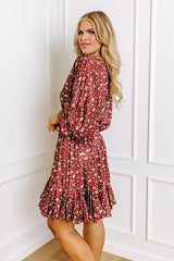 Simply Carried Away Floral Mini Dress Curves