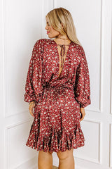 Simply Carried Away Floral Mini Dress Curves