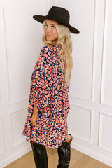 Tea Garden Babydoll Dress in Black