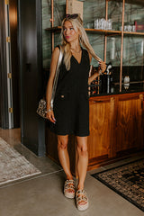 Chic Outing Quilted Mini Dress in Black