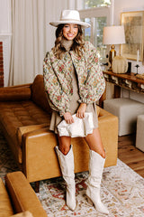 Sweet Poetry Ribbed Mini Dress in Taupe