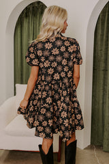 Flower Picking Pretty Button Down Mini Dress