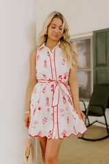 Sweet Meadows Floral Embroidered Mini Dress