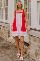 Picnic Chic Linen-Blend Mini Dress