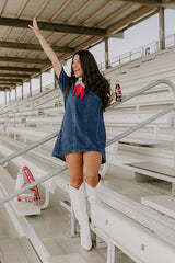 Darling Moment Denim Mini Dress