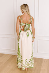 Tropical Bliss Cut Out Midi Dress
