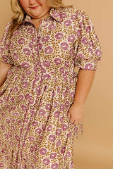 Falling For Floral Midi Dress Curves