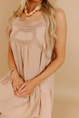Sweet Sunset Lace Mini Dress