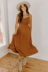 Inner Harmony Smocked Midi Dress