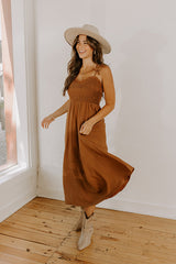 Inner Harmony Smocked Midi Dress