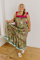 Chasing Wildflowers Floral Maxi Dress Curves