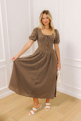 Sweet Sunset Gingham Midi Dress