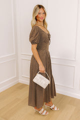 Sweet Sunset Gingham Midi Dress