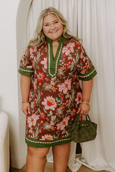 Bohemian Dreams Floral Mini Dress Curves