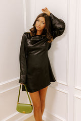 Moonlit Dance Satin Mini Dress