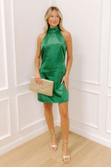 Finding Center Stage Satin Mini Dress