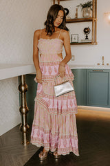 Feeling Boho Tiered Maxi Dress in Primrose Yellow