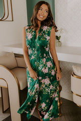 Paris Gardens Floral Midi Dress