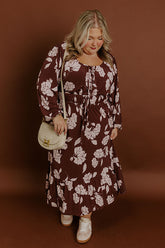 Savannah Weekend Floral Midi Dress Curves