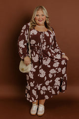 Savannah Weekend Floral Midi Dress Curves