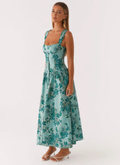 Emmalina Midi Dress - Cloud Nine Floral