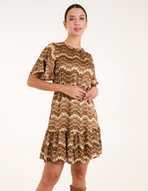 Crew Neck Mini Dress