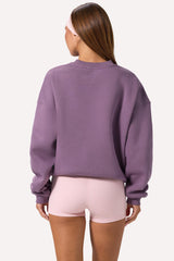 Oversized Crew-Neck Jumper in Dusk