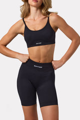 FlexiRib Biker Shorts in Black