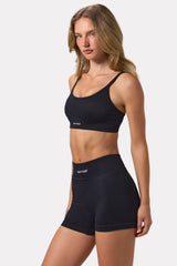 FlexiRib Mini Shorts in Black