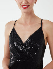Wrap Front Cami Midi Dress