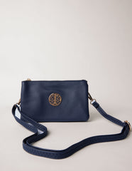 Detailed Zip Up Purse With Detachable Strap