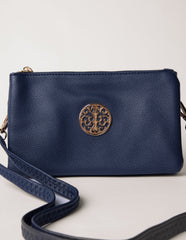 Detailed Zip Up Purse With Detachable Strap