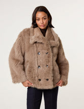 Reversible Short Faux Fur Coat