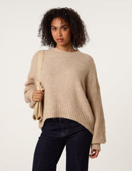 Round Neck Sequin Detailed Jumper