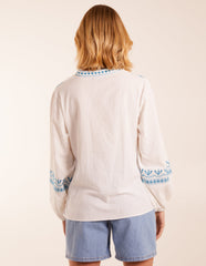 Full Sleeve Embroidered Blouse