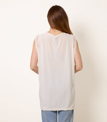 V Lace Trim Top