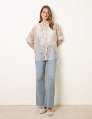 Sheer Floral Shirt