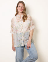 Sheer Floral Shirt