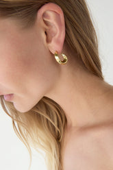 ORGANIC CURVED HOOP EARRINGS