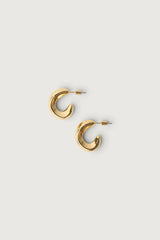 ORGANIC CURVED HOOP EARRINGS