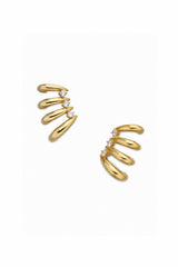 Pisa Hoop Climber Earrings