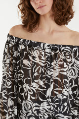 Tie Front Bardot Top