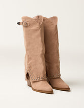 Stud Tall Cape Cowboy Boots