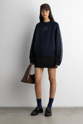 EMBROIDERED OAK SPORT SWEATER
