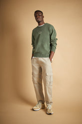 EMBROIDERED LOGO SWEATER