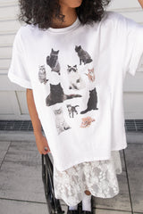 CAT GRAPHIC T-SHIRT