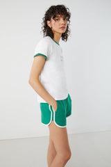 CONTRAST TRIM TEE