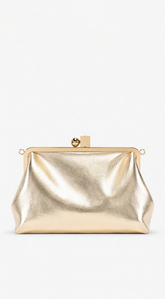 Monaco Frame Clutch Bag - Gold